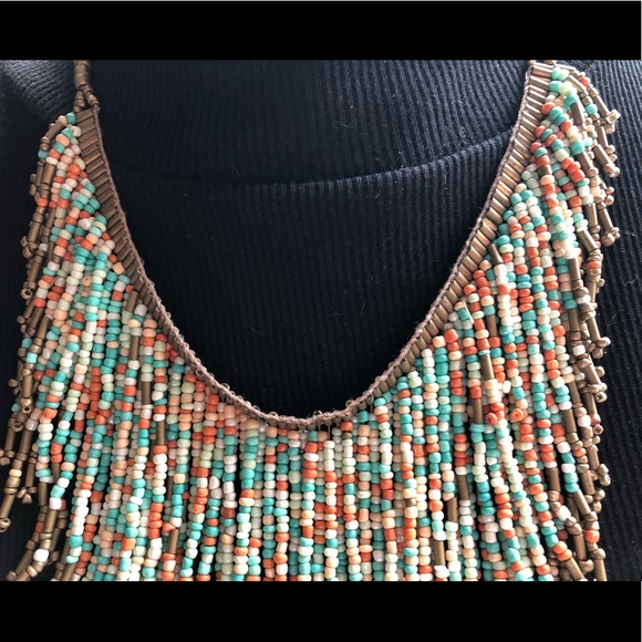 NWOT-Hand beaded necklace piece. - Picture 4 of 7